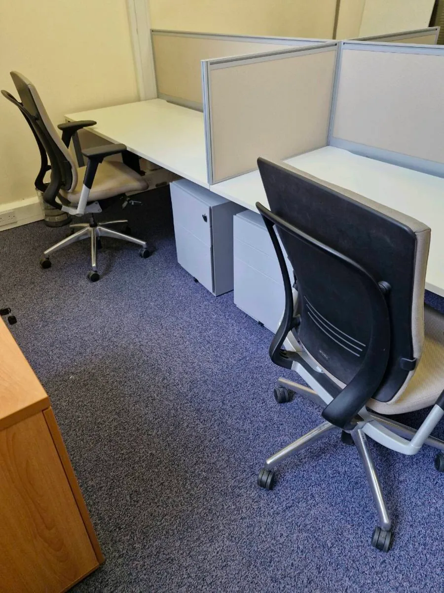 Quad Office Workstation (4 desks) - Image 4
