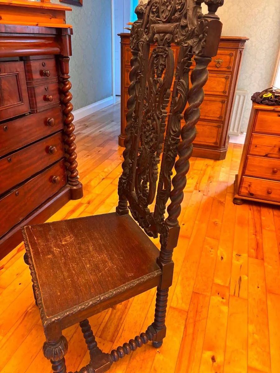 Victorian chairs x 2 - Image 2
