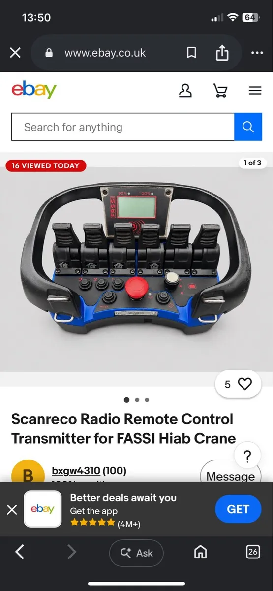 Scanreco radio remote control transmitter