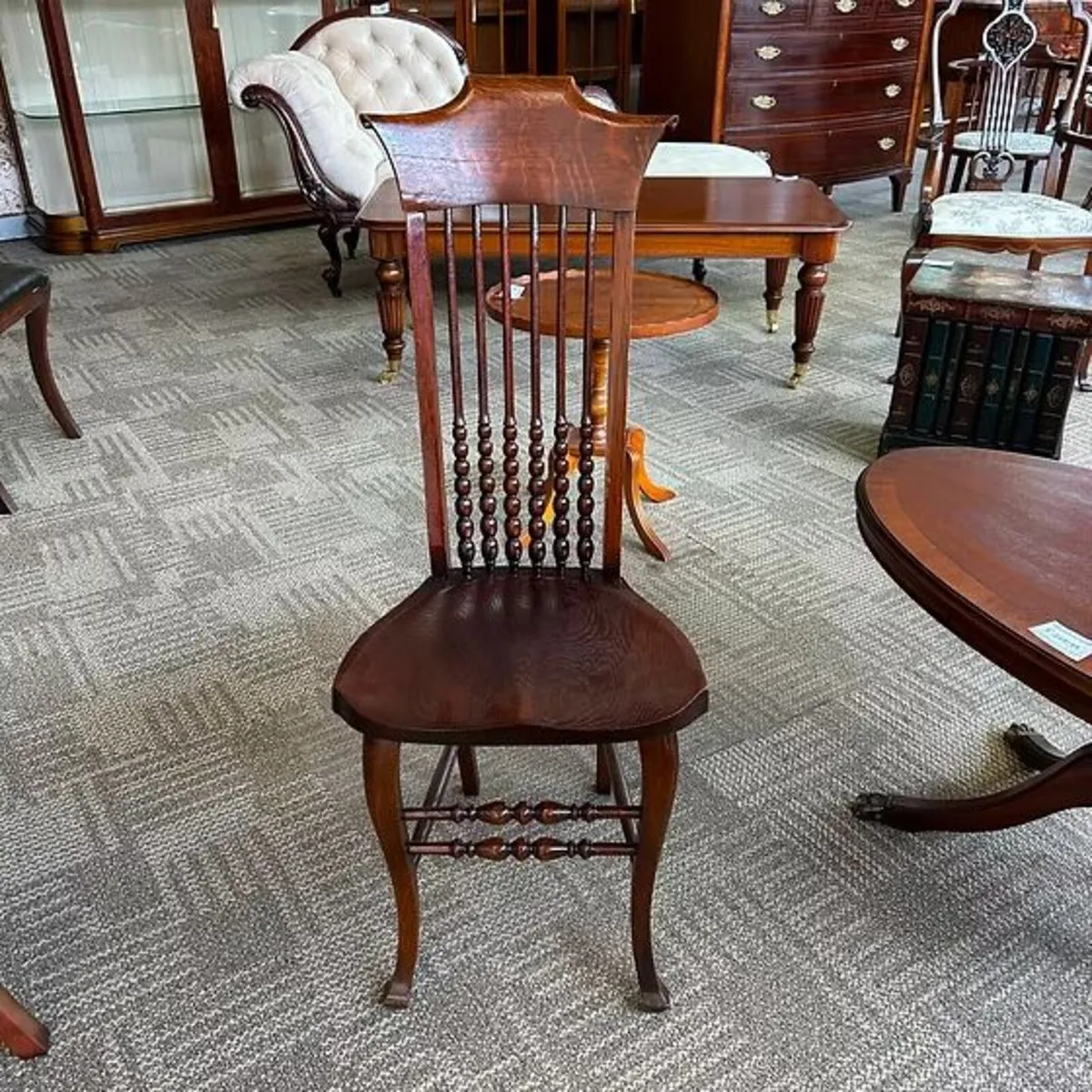 A charming Edwardian solid mahogany chair, dating