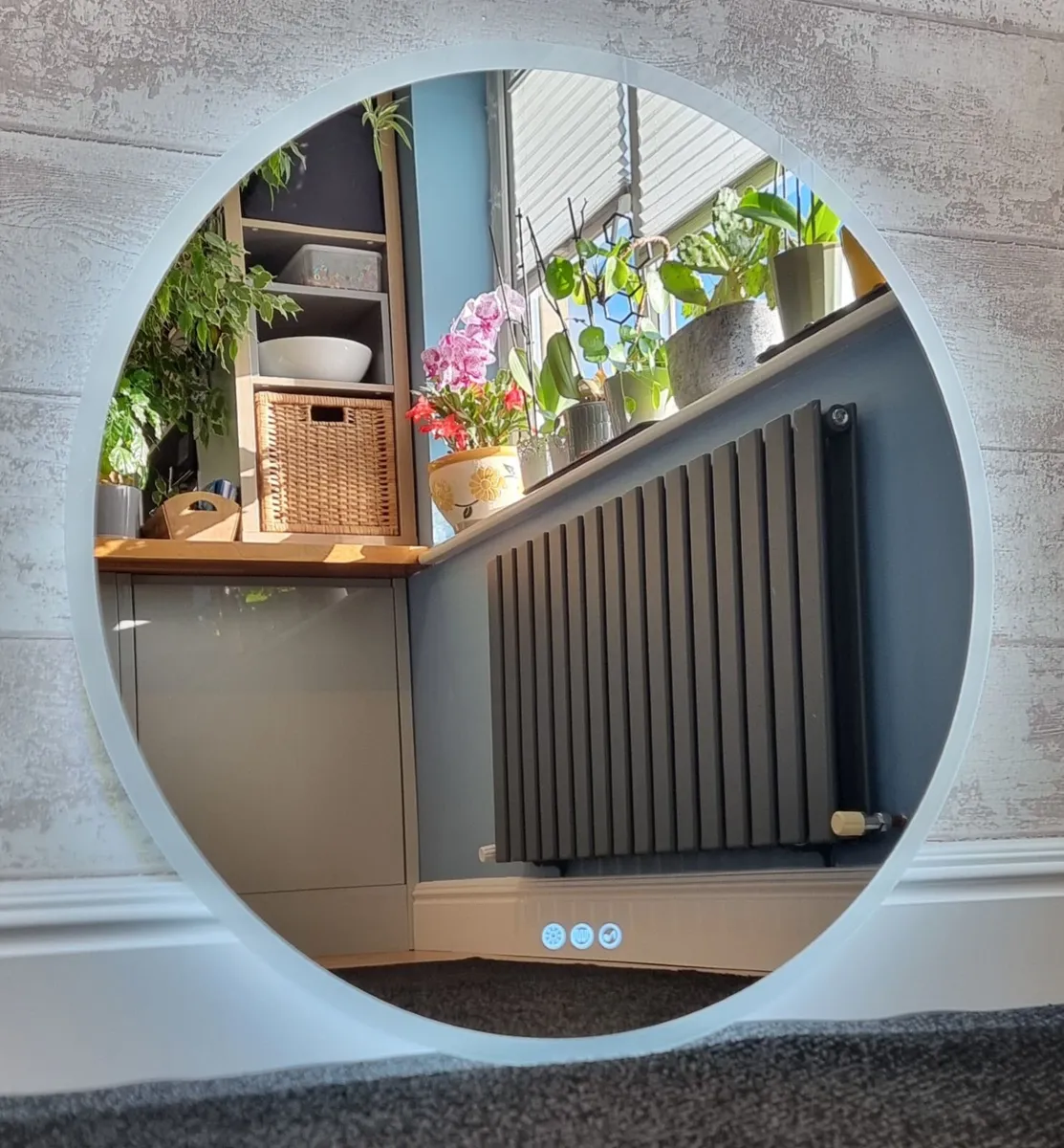 LED Bathroom Mirror 80cm Makeup Dual LED Bright - Image 2