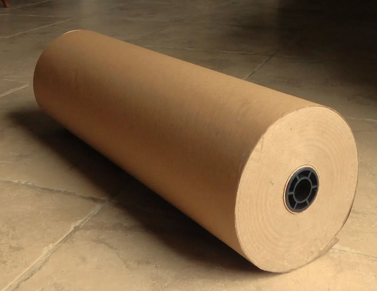 Large Roll of Brown Kraft Paper - Image 1