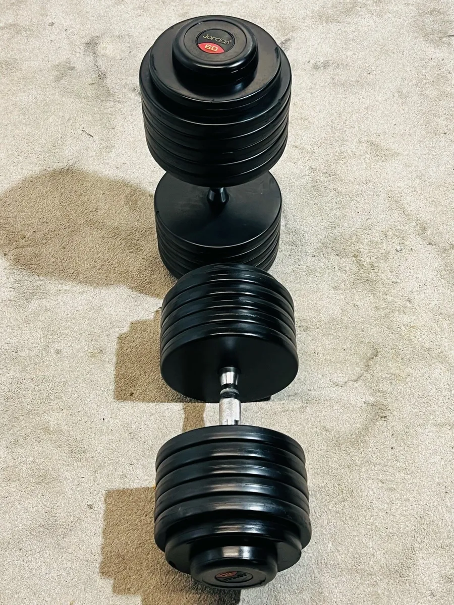 120KG TOP QUALITY DUMBBELLS 2 X 60KG - Image 2