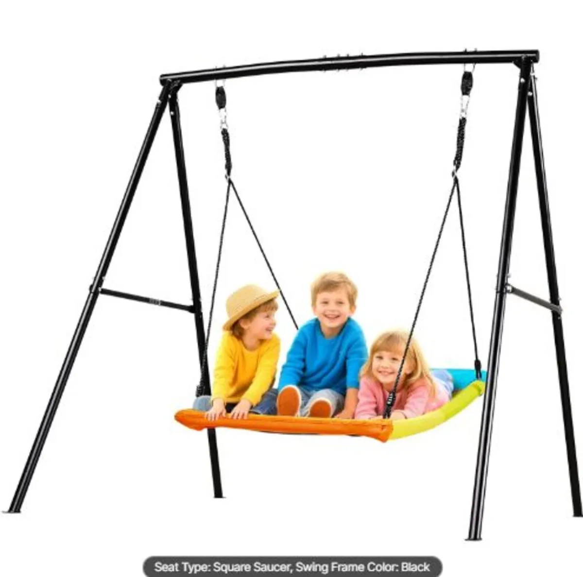 Swing Set for Backyard, 150 x 81 cm Swing Seat - Image 1
