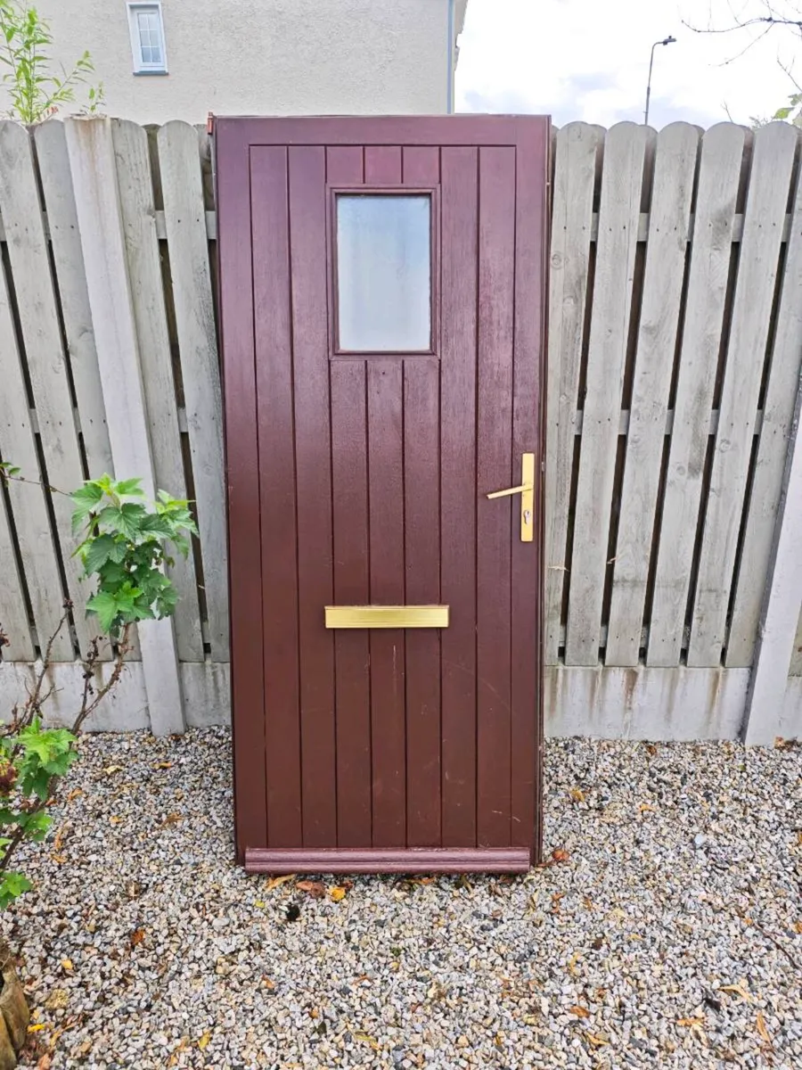 Wooden front door