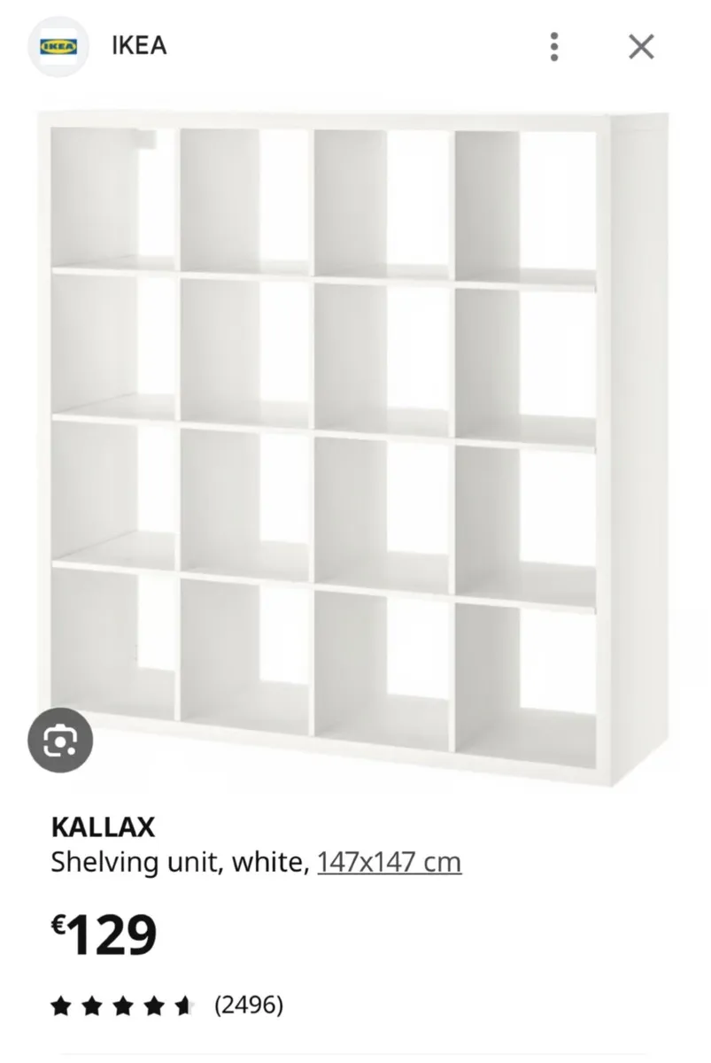 IKEA 4x4 box shelf