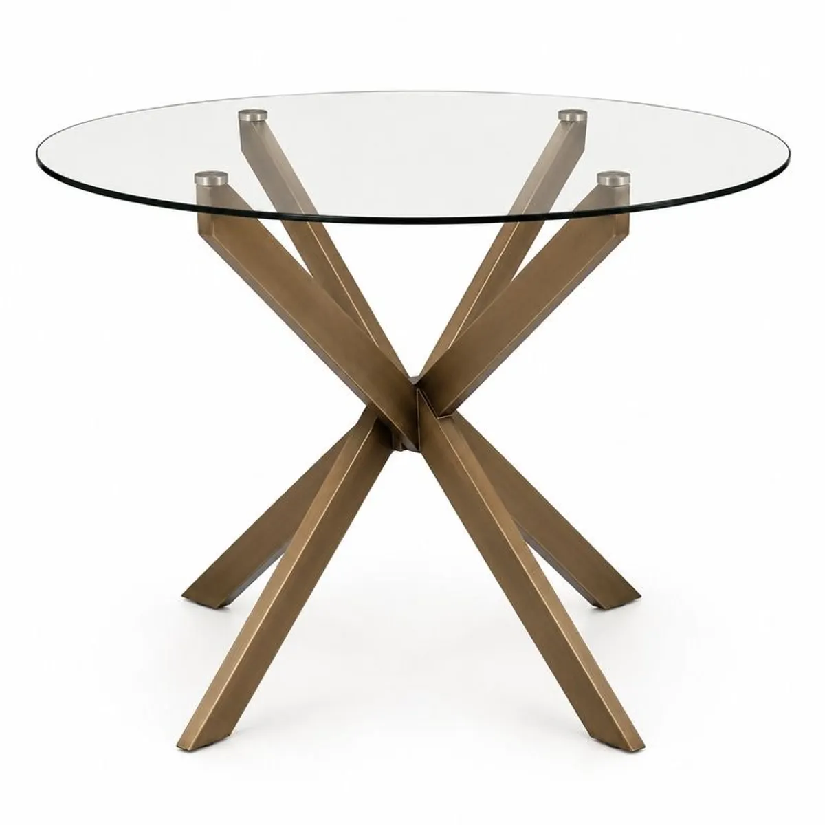 Round glass kitchen table - Image 1