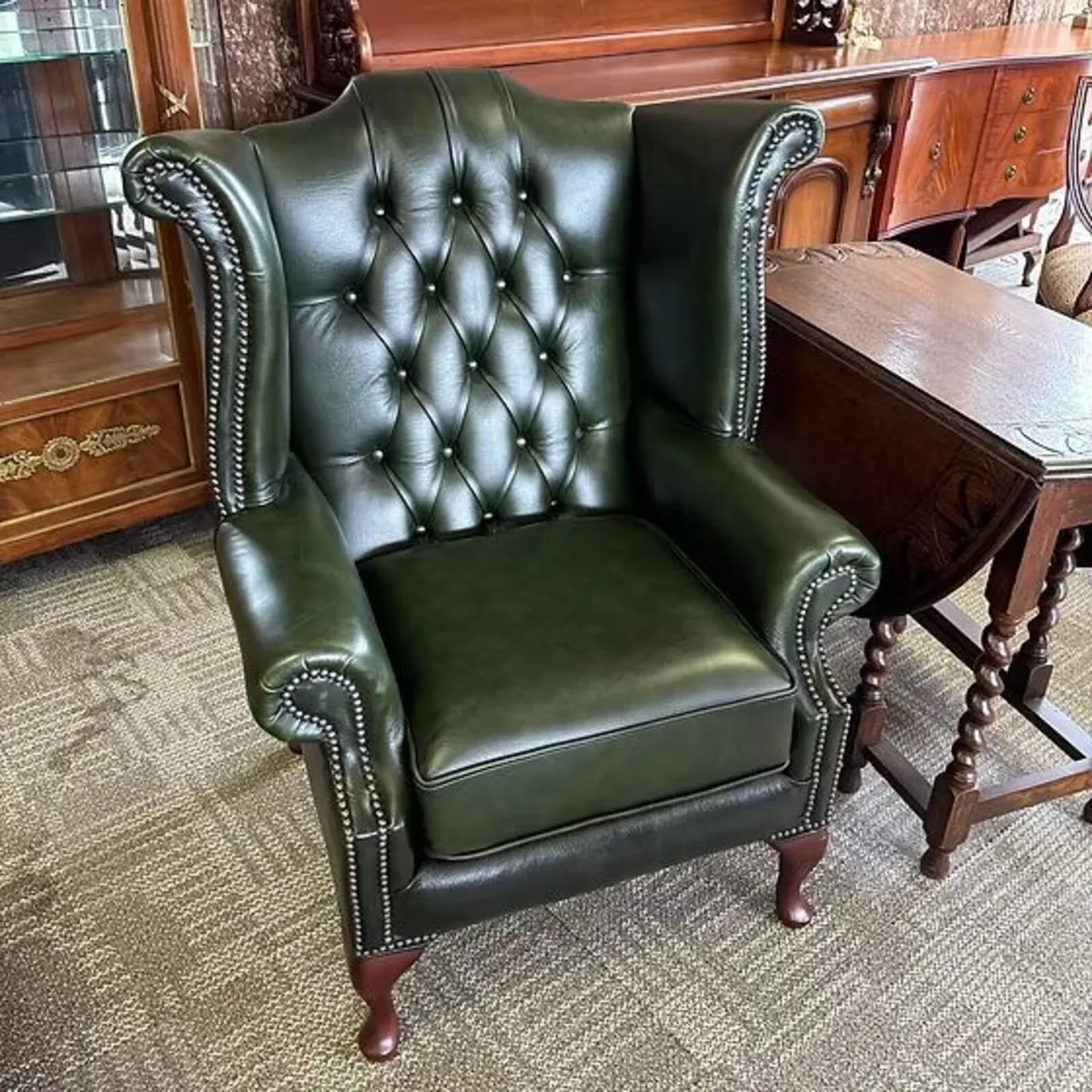 Queen Anne high back Chesterfield NEW