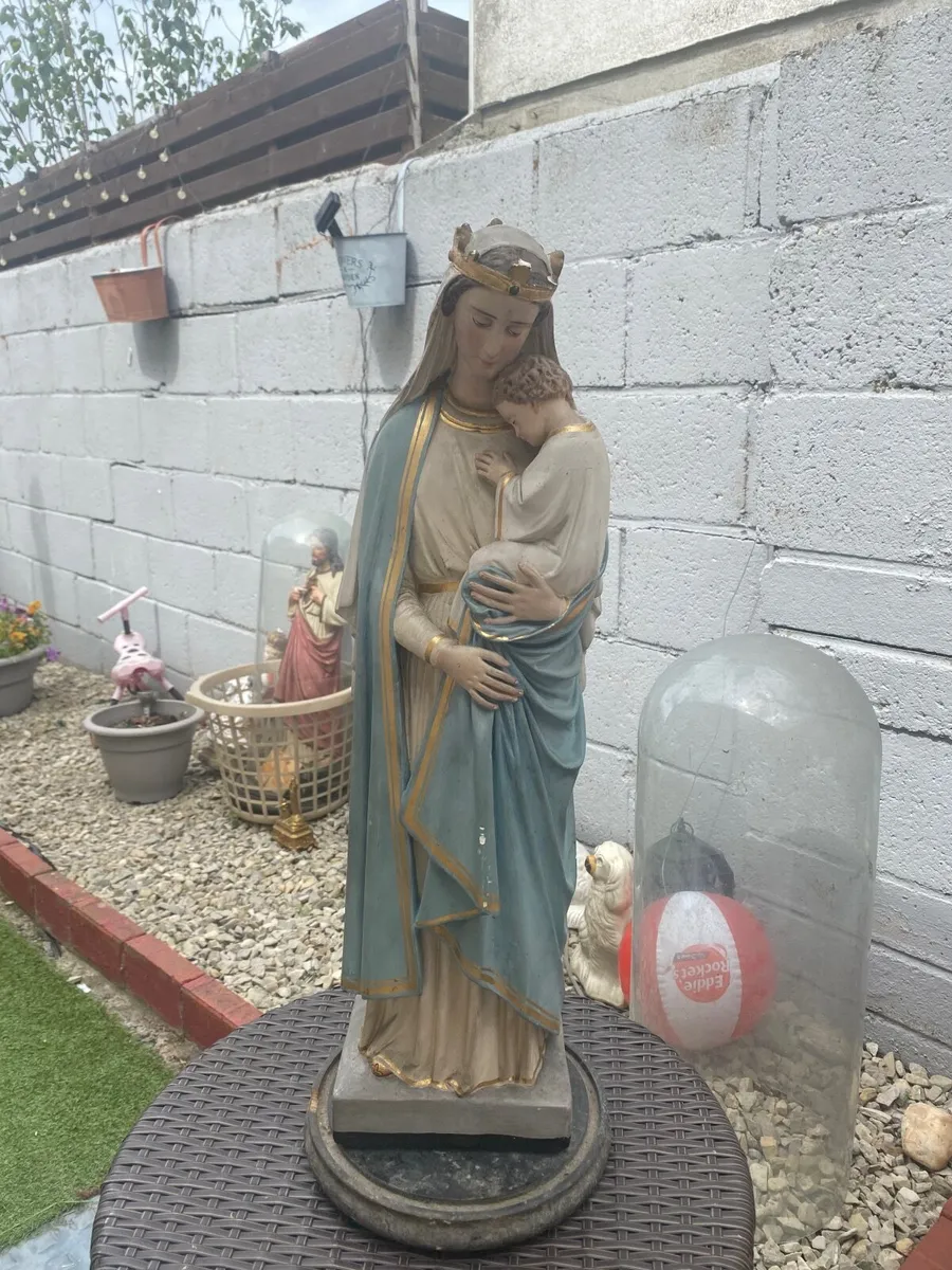 Religious chalk/plaster statues - Image 1