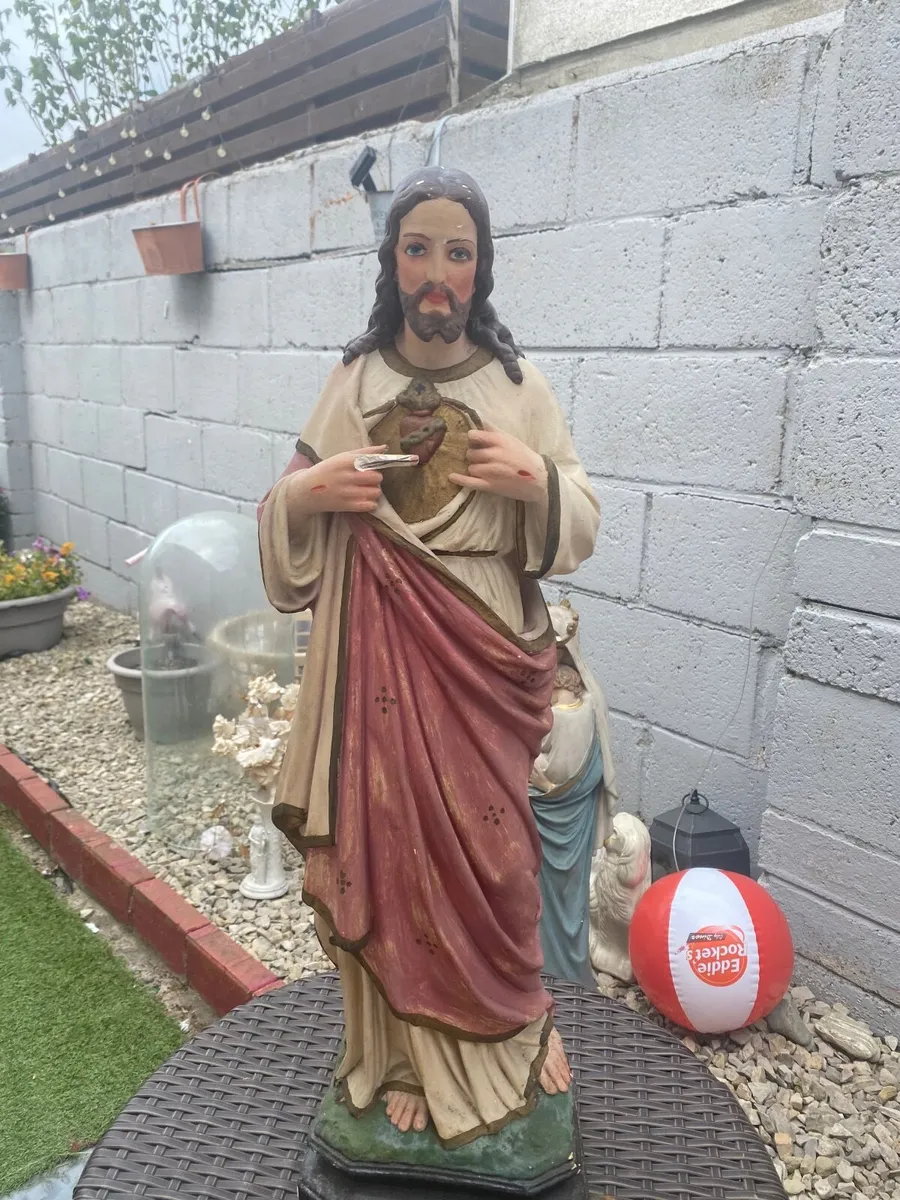Religious chalk/plaster statues - Image 3