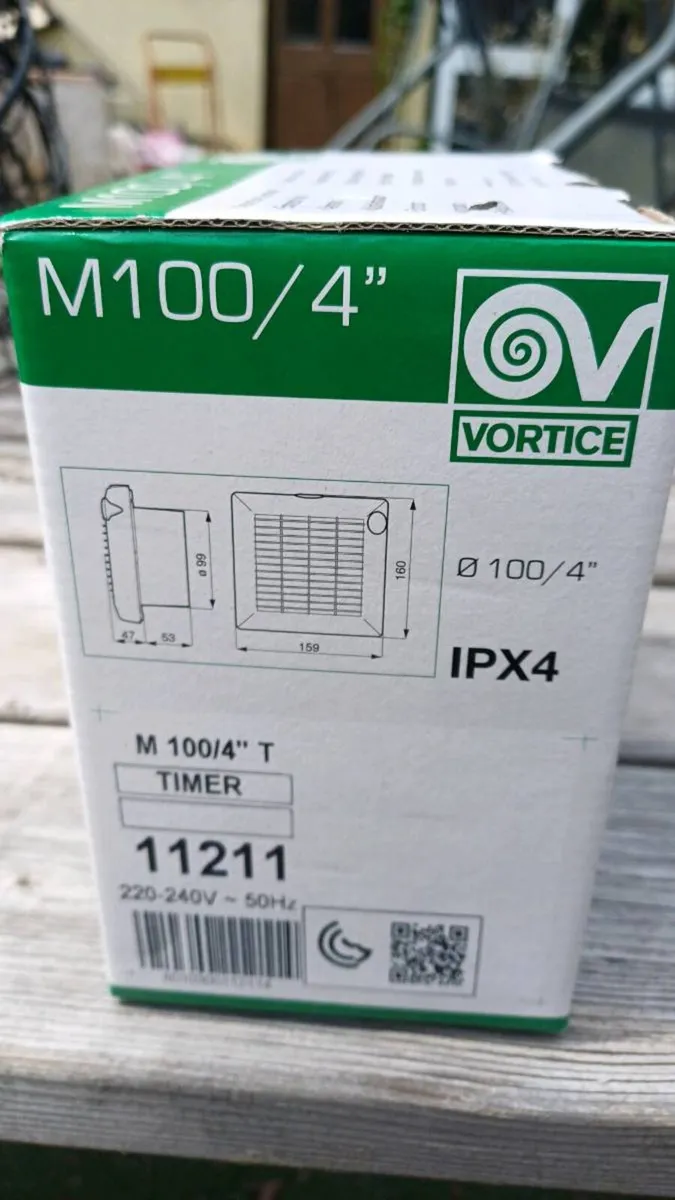 Vortice M100/4" Extractor Fan - Image 2