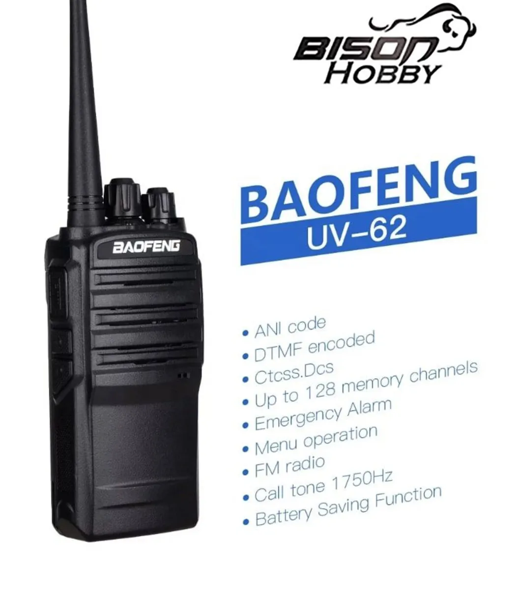 Walkie talkie UV62 two way radio 5W - Image 1