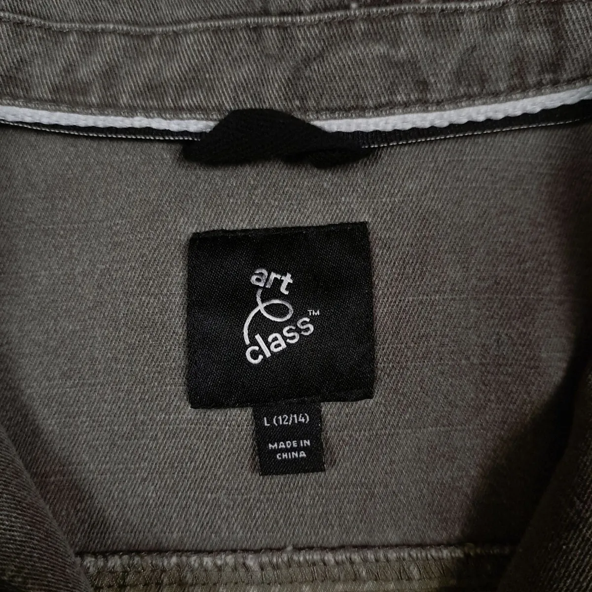 Art Class Grey Khaki Patchwork Jacket 8UK/36EU - Image 3