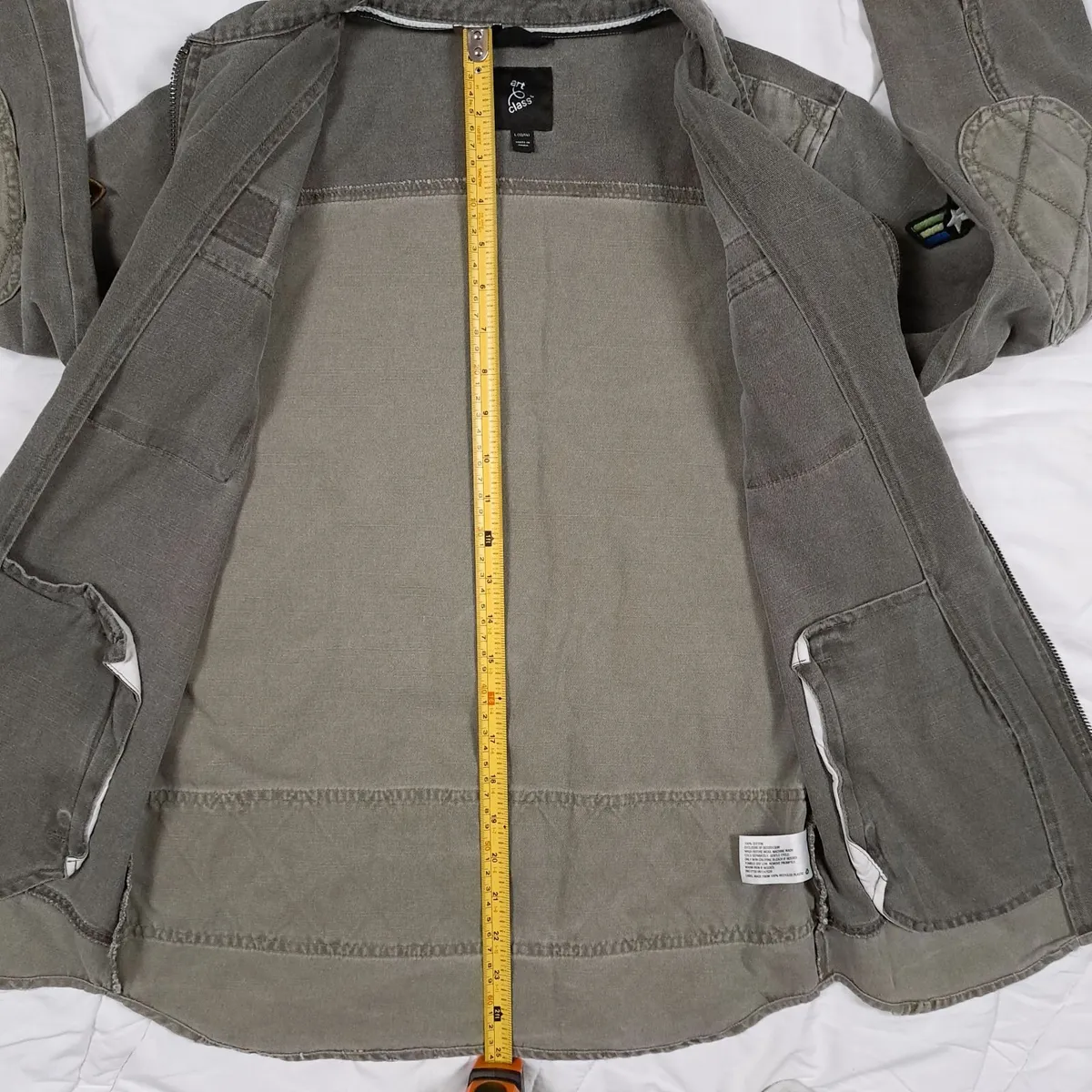 Art Class Grey Khaki Patchwork Jacket 8UK/36EU - Image 4