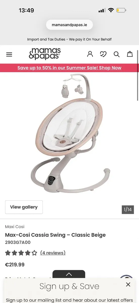 Maxi Cosi Baby Swing