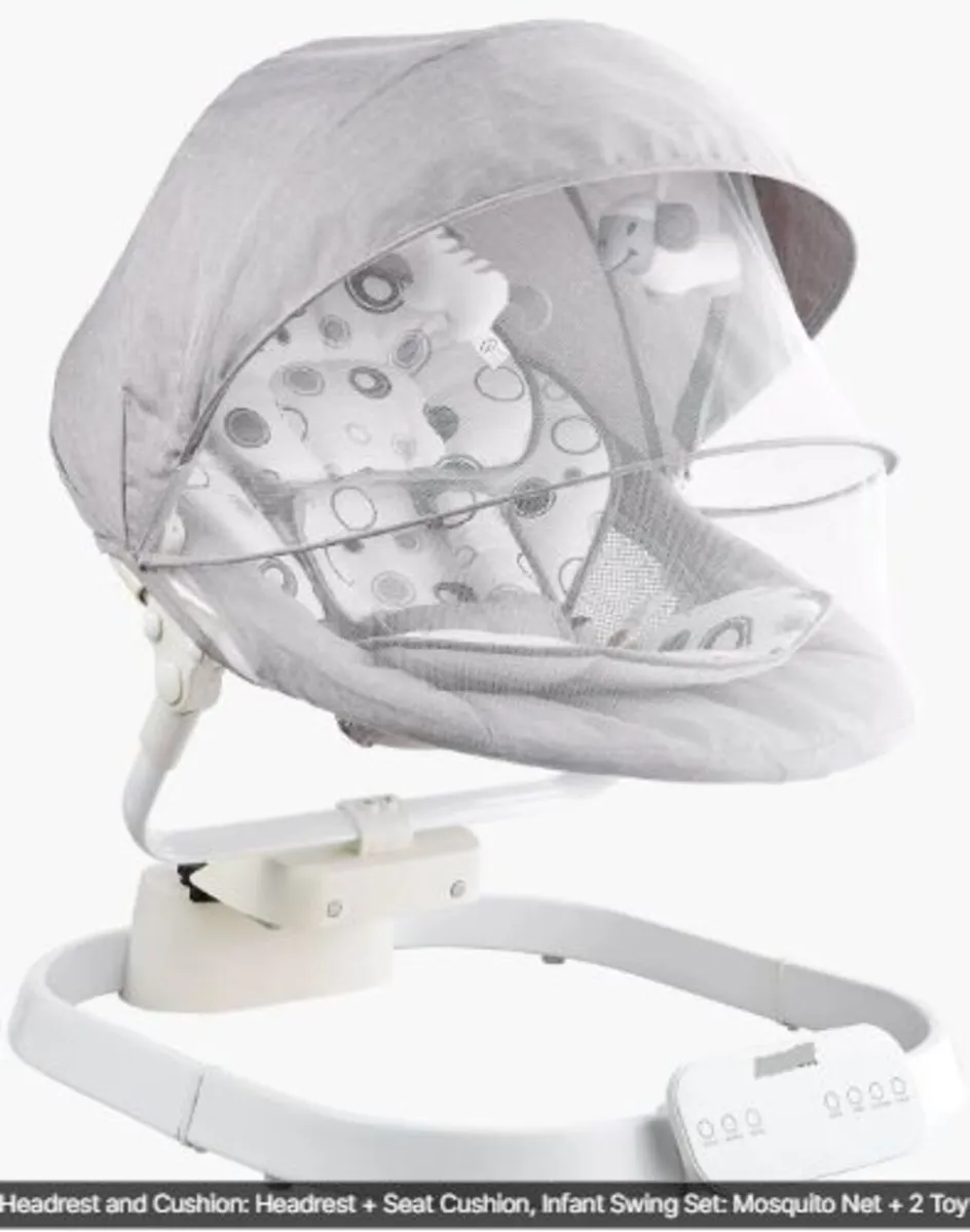 Baby Swing, Baby Rocker for Infant with 3 Speeds - Image 1
