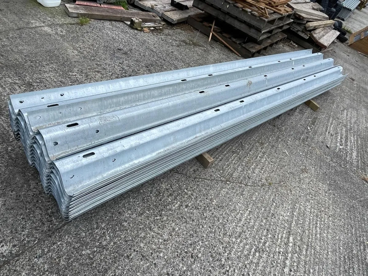 Brand New 14ft 2" Galvanised Crash Barriers - Image 3