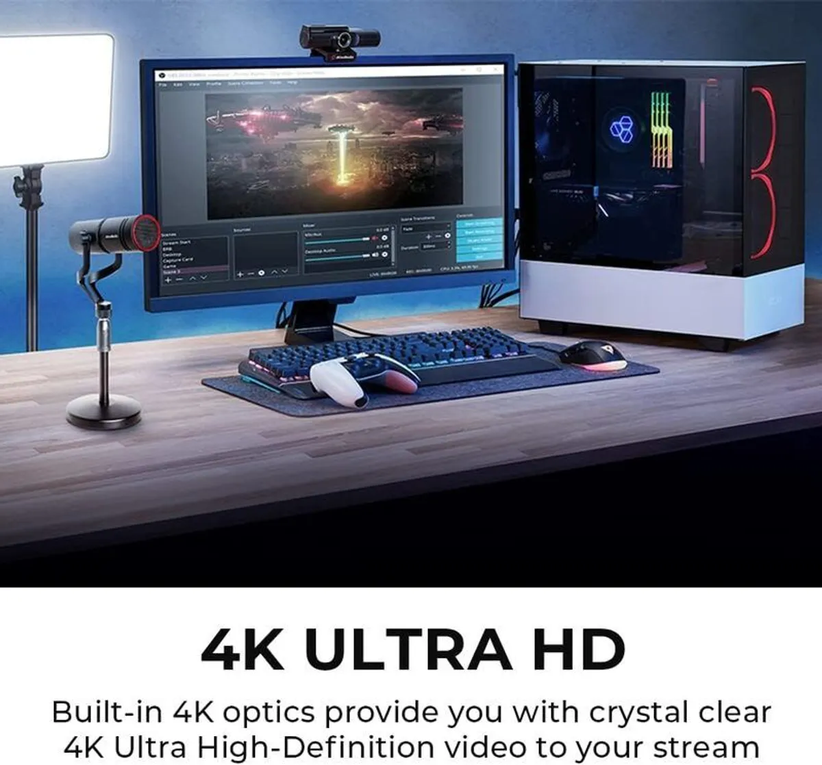 AVerMedia Live Streamer CAM 513-4K30 UHD, Ultra Wide Angle Webcam - Image 3