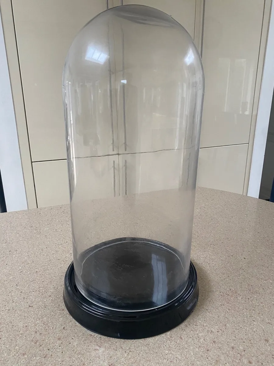 Extra large glass cloche  for candle - Image 1
