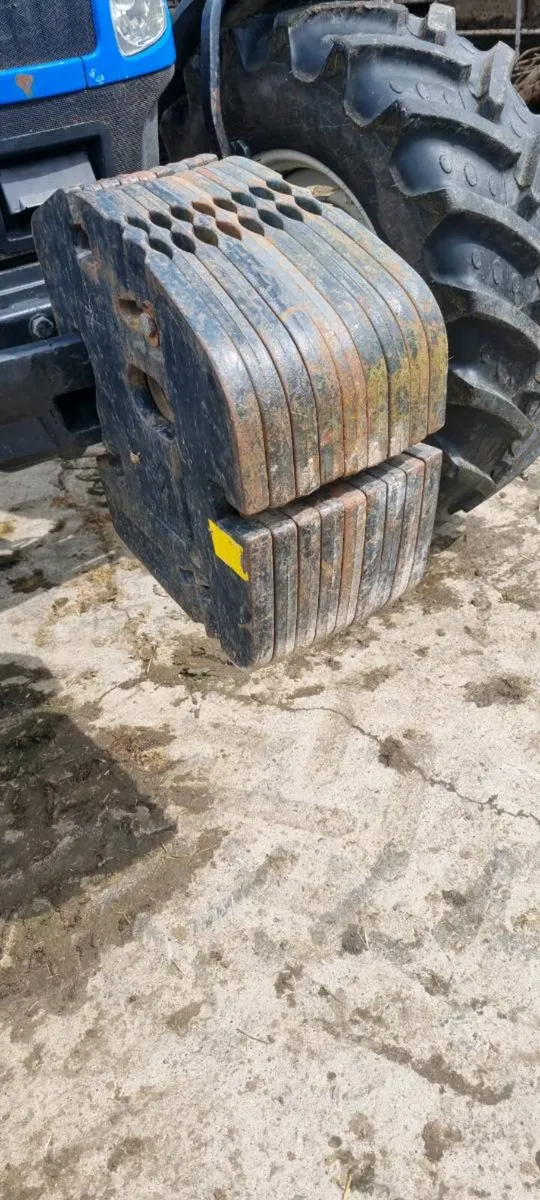 New Holland 45kg weights x9 - Image 2