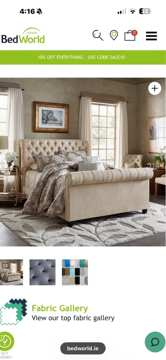 sleigh bed frame