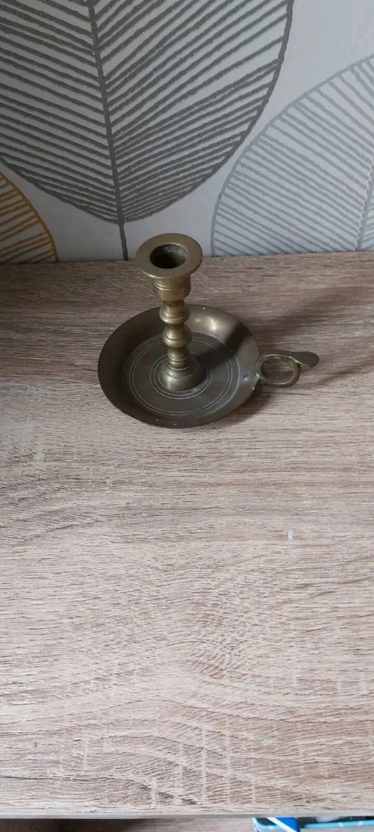 Vintage Small Brass Candle Holder