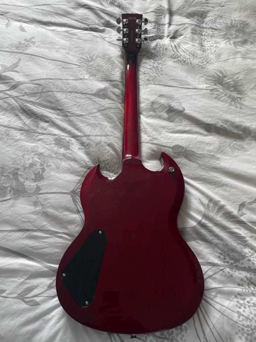 Harley Benton DC-Custom Cherry Electric Guitar - Image 2