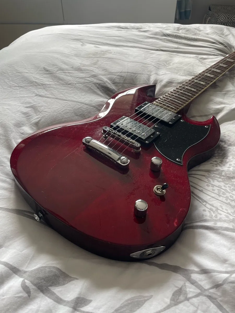 Harley Benton DC-Custom Cherry Electric Guitar - Image 3