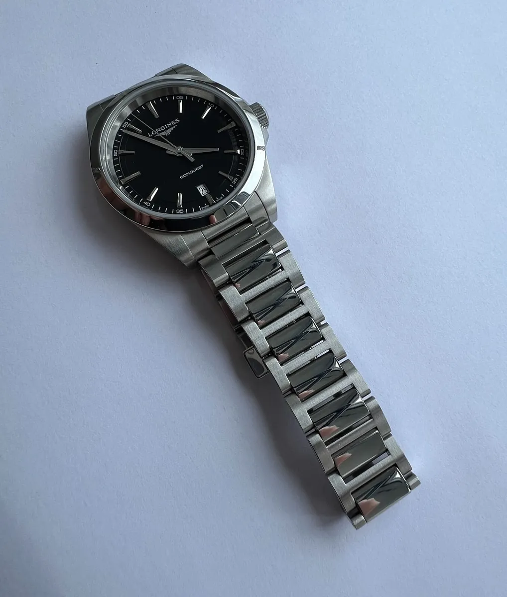 Longines Conquest 38mm Quartz -Steel/Black - Image 2