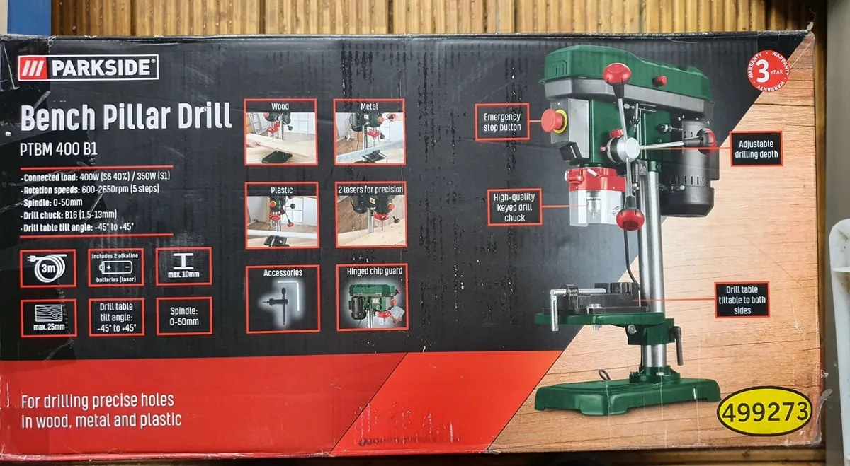 Parkside Precise Bench Pillar Drill - Image 1