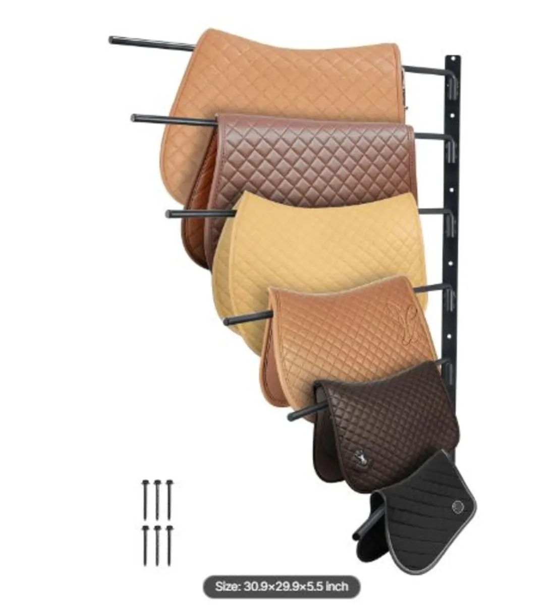 Wall Mounted Saddle Rack,30.9 x 29.9x5.5 in, Swing - Image 1
