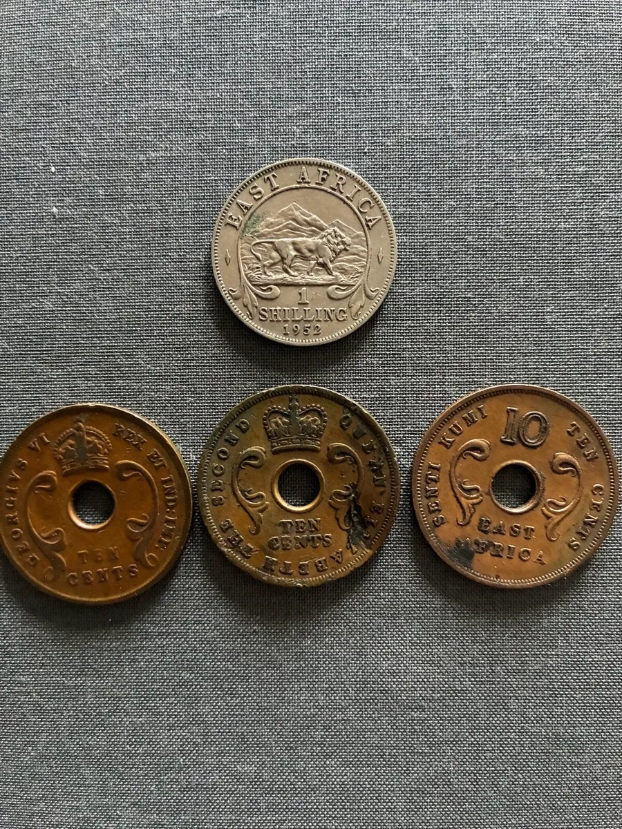 Vintage East Africa Shilling & Ten Cents - Image 2