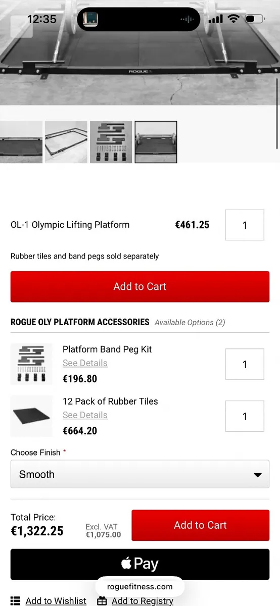Deadlift Olympic Lifting platform Rogue - Image 3