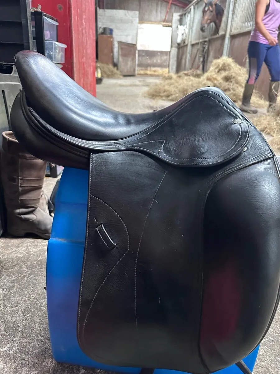 Amerigo Pinerolo Dressage Saddle 17in MW - Image 2