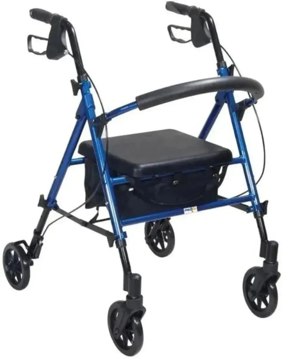 Rollator Folding Walker Lightweight Mobility Aid - Image 4