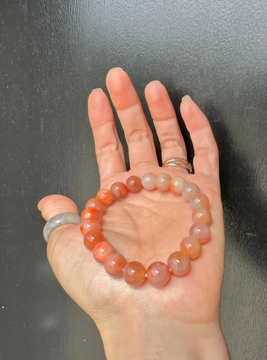 Premium Fossil Coral Jade Bracelet - Image 1