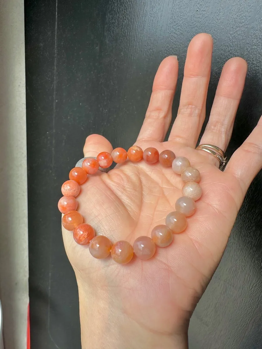 Premium Fossil Coral Jade Bracelet - Image 2