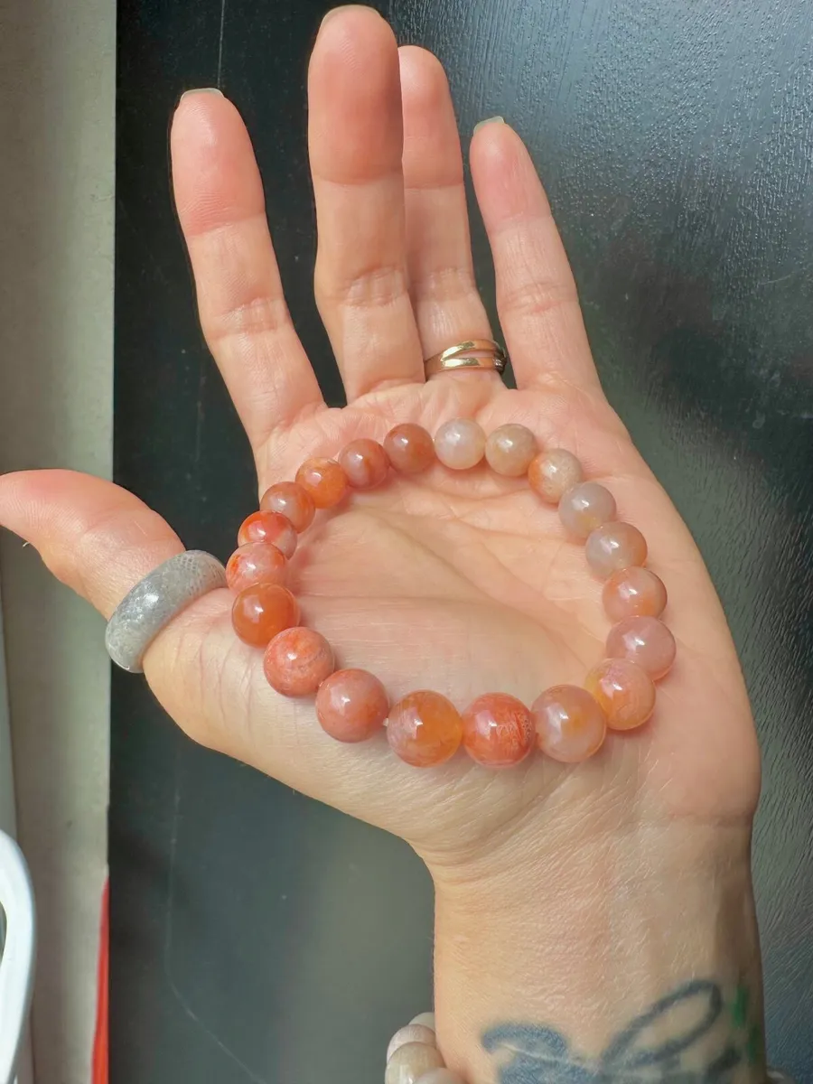 Premium Fossil Coral Jade Bracelet - Image 3