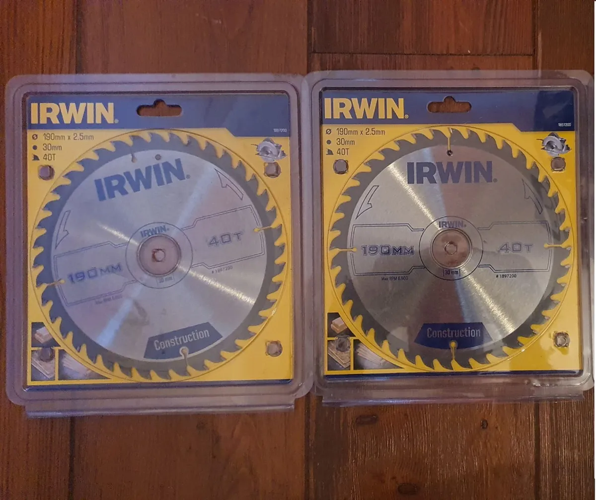 IRWIN / Dewalt 190/210mm Circular Saw blades - Image 2