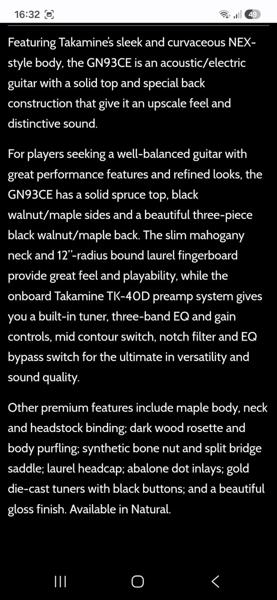 Takamine GN93CE - Image 3