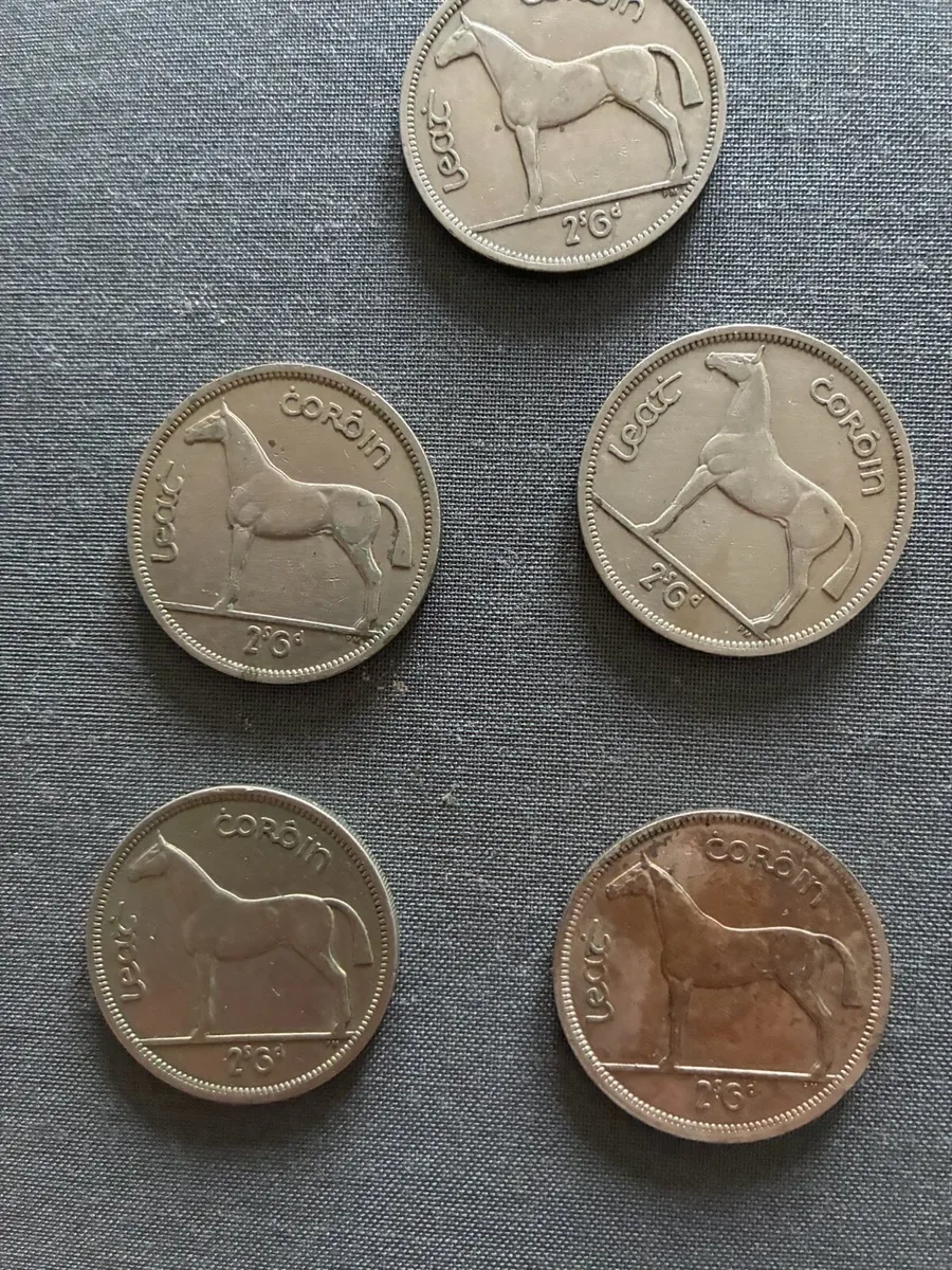 5 Vintage Leath Choroin/ Half Crown - Image 2