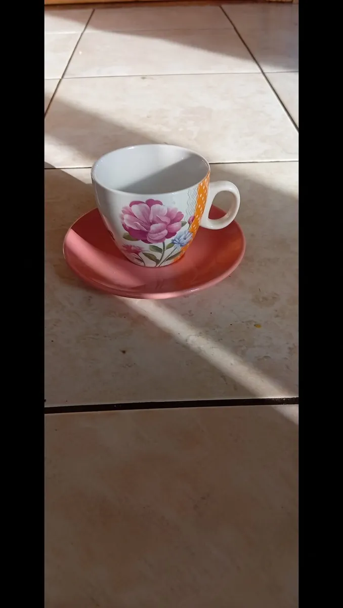 VINTAGE CUP AND SAUCER