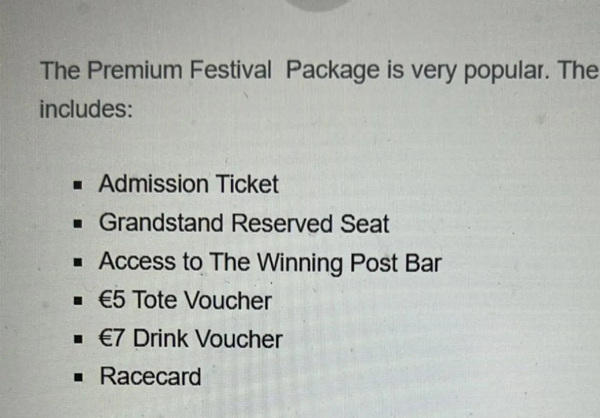 Galway race tickets