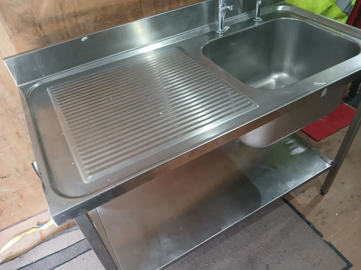 Stainless steel cabbinet sink unit complete - Image 2