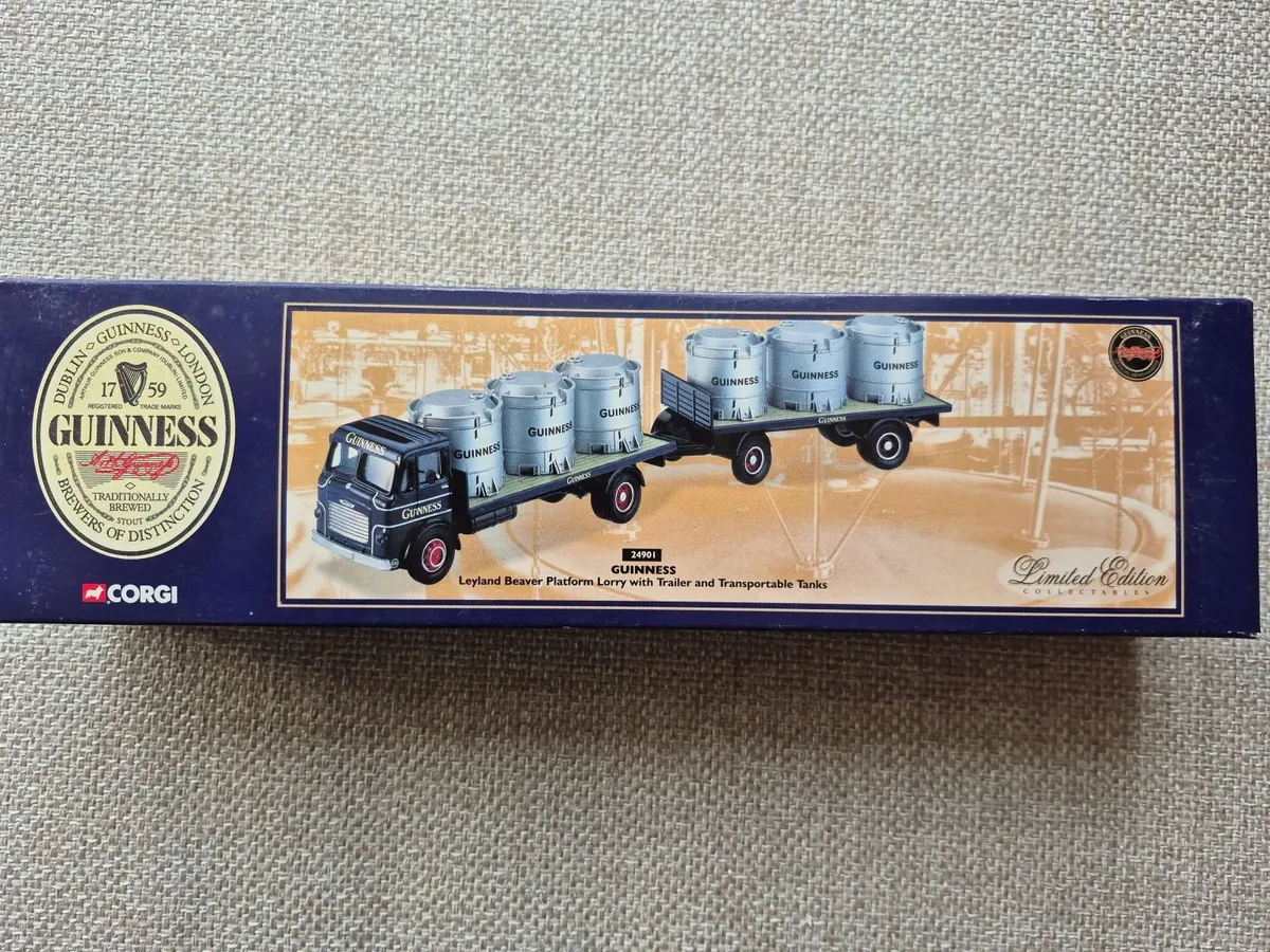 Corgi Guinness Leyland Lorry with Trailer & Tanks - Image 2