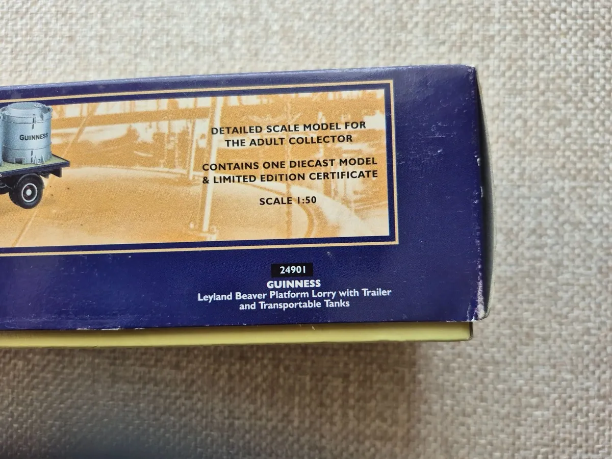 Corgi Guinness Leyland Lorry with Trailer & Tanks - Image 3
