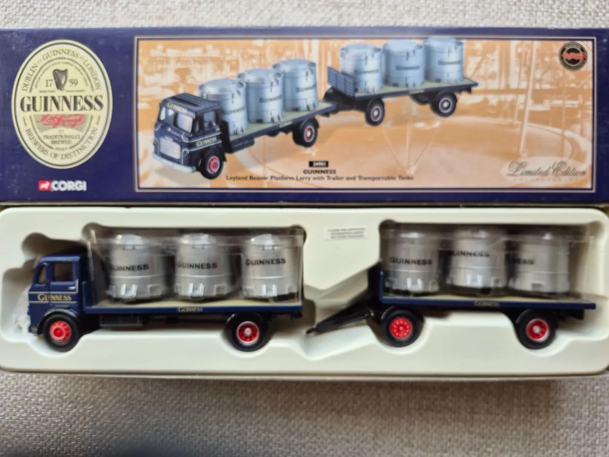 Corgi Guinness Leyland Lorry with Trailer & Tanks - Image 1