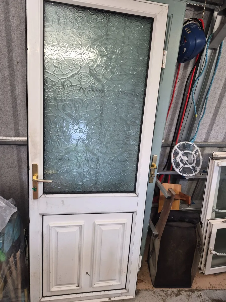 PVC frosted glass door