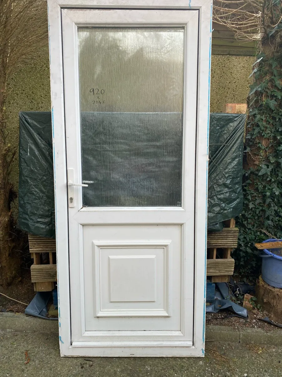 White pvc door