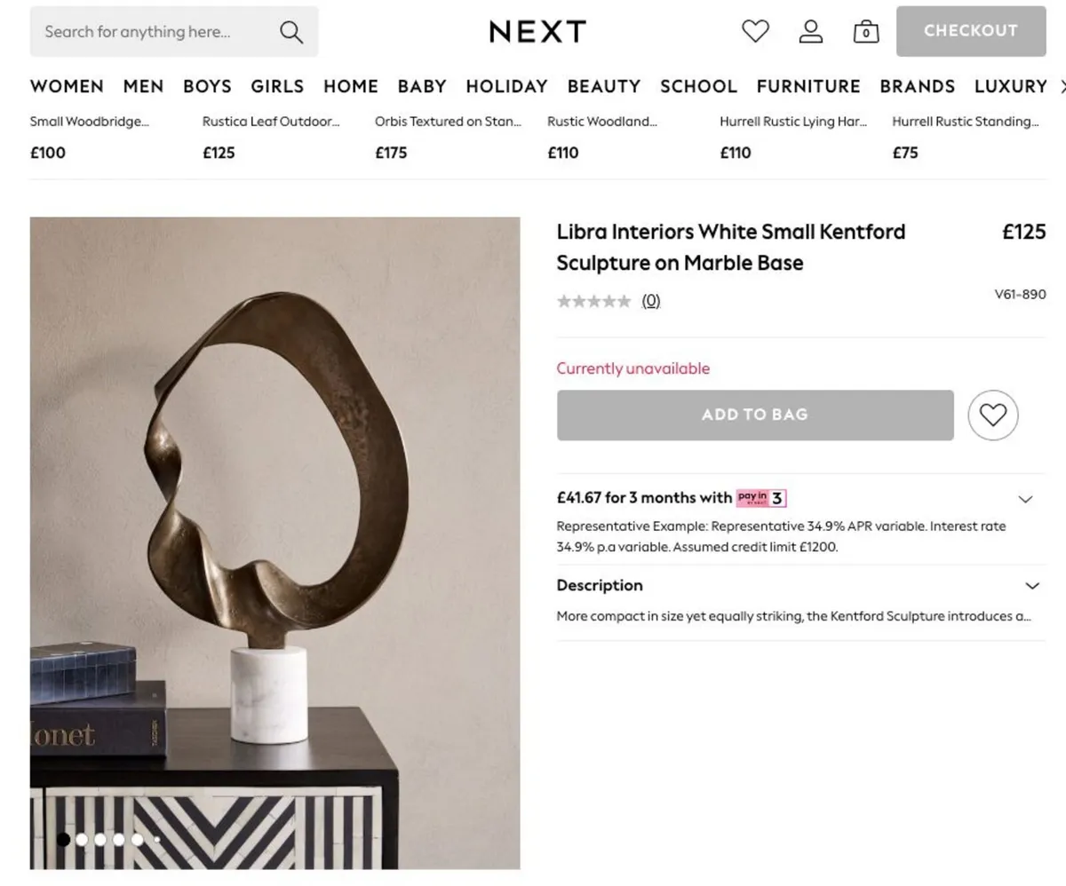 Kentford Sculpture/Ornament for Home Interiors - Image 2